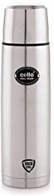 cello Stainless Steel Easy Style Vacuum Insulated Flask with Jacket 500 ml Bottle(Pack of 1, Silver, Steel)