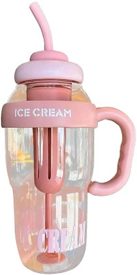 KRISHNA VARIETY HUB Plastic Water Bottle,Sports Bottle, Tumbler with Lid and Straw, Sipper Bottle 1300 ml Water Bottle(Set of 1, Multicolor)