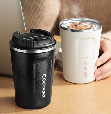 BIG STEPPER COFFE FLASK BLK 400 ml Flask(Pack of 1, Black, Steel)