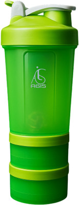 agis 500 ml Plastic Shaker(Pack of 1, Green)