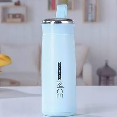 ZoomCrafts 400 ml Glass Bottle(Pack of 1, Blue)