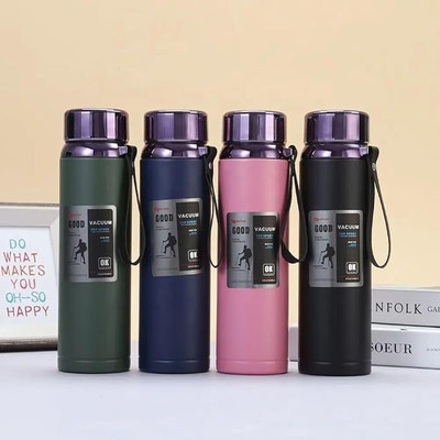 OUNTALN 1000 ml Stainless Steel Flask(Pack of 1, Blue)