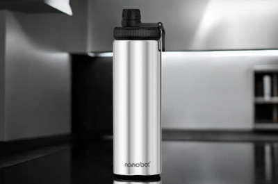 nanobot 750 ml Steel Sipper(Pack of 1, Steel/Chrome, Multicolor)