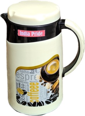 India Pride Mittal Insulated Inner Stainless Steel Kettle Flask Jug 1.2 Litre, 1200 ml Flask(Pack of 1, Black, Plastic, Steel)