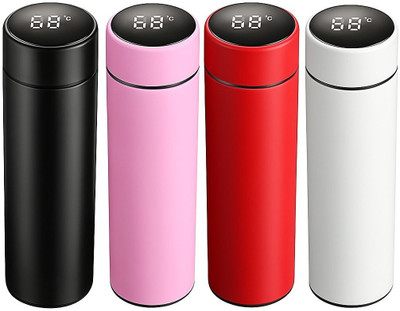 mj enterprises 500 ml Stainless Steel Flask(Pack of 1, White)