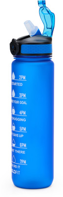 BOLDFIT 1000 ml Plastic Shaker(Pack of 1, Blue)