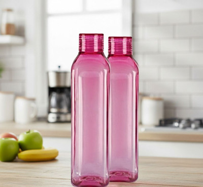 GOOGLY STORE 1000 ml Plastic Bottle(Pack of 2, Pink)