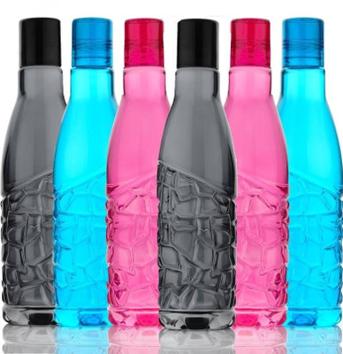 Flipkart SmartBuy Stylish crystal design water set for multipurpose 6pc 1000 ml Bottle(Pack of 6, Multicolor, Plastic)