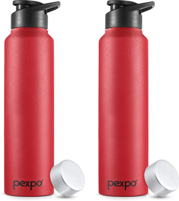 pexpo 950 ml Steel Bottle(Pack of 2, Maroon)