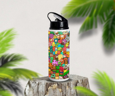 ZORI 750 ml Aluminium Sipper(Pack of 1, White)