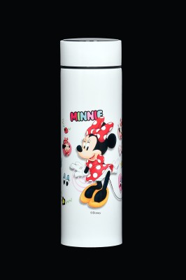Step-Lite Temperature Hot and cold Minnie printed Vaccum Flask thermos 500 ml Flask(Pack of 1, White, Steel)