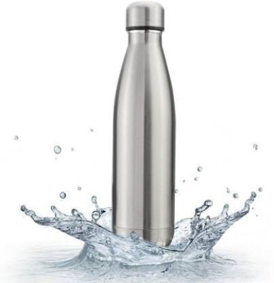 SHUANG YOU Stainless Steel Water Bottle 500 ml Bottle(Pack of 1, Silver, Steel)