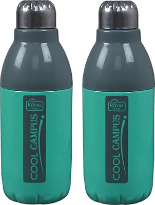 KUBER INDUSTRIES 400 ml Plastic Bottle(Pack of 2, Grey)