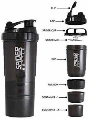 xwipe 500 ml Plastic Shaker(Pack of 1, Multicolor)