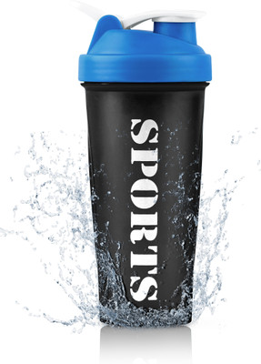 TRUE INDIAN 600 ml Plastic Shaker(Pack of 1, Blue, Black)