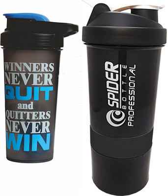 TRUE INDIAN 700 ml Plastic Shaker(Pack of 2, Blue)
