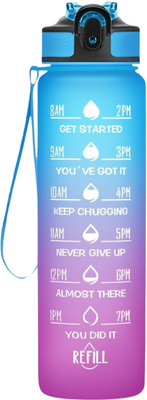Givni Mart 1000 ml Plastic Bottle(Pack of 1, Multicolor)