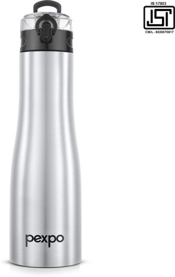 pexpo 1000 ml Steel Bottle(Pack of 1, Silver)