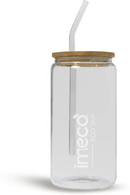 IMECO 500 ml Glass Sipper(Pack of 1, Clear)