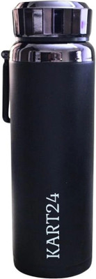 KART24 1000 ml Steel Flask(Pack of 1, Black)