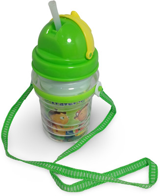WATER BOTTLE 600 ml Plastic Sipper(Pack of 1, Green)