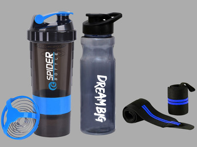 TRUE INDIAN 500 ml Plastic Shaker(Pack of 2, Blue)