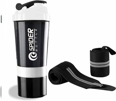 TRUE INDIAN 500 ml Plastic Shaker(Pack of 2, White)