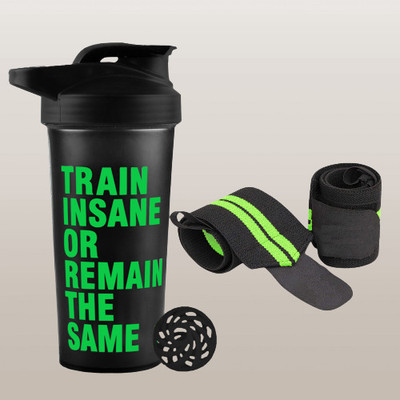 COOL INDIANS 700 ml Plastic Shaker(Pack of 2, Green)
