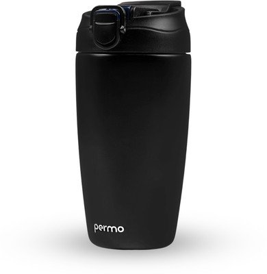 permo 500 ml Stainless Steel Bottle(Pack of 1, Black)