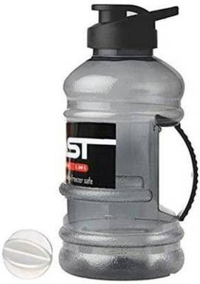 Newderaa 1500 ml Plastic Shaker(Pack of 1, Black, Orange)