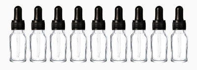 ceeyu 10 ml Glass Bottle(Pack of 9, Clear)