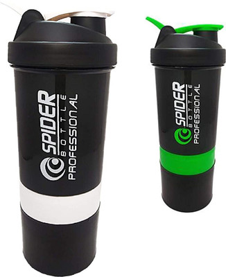 TRUE INDIAN 500 ml Plastic Shaker(Pack of 2, Multicolor)