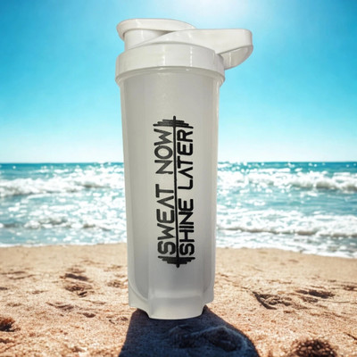 Roronoa White Edition Leak Proof Shaker 750 ml Shaker(Pack of 1, White, Plastic)