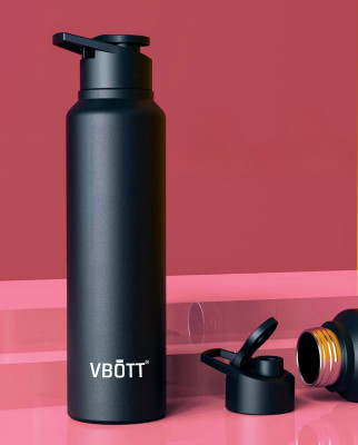 Cilox 1000 ml Steel Sipper(Pack of 1, Black)