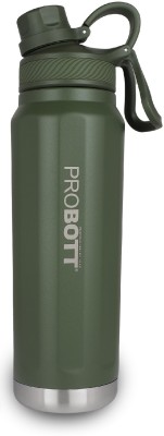 PROBOTT Tourister 550ml Vacuum Insulated Flask,Stainless Steel Hot&Cold Water Bottle_F 551 ml Flask(Pack of 1, Green, Steel)