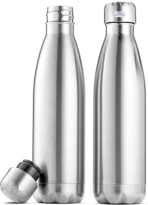 Heart Home 750 ml Steel Bottle(Pack of 2, Silver)
