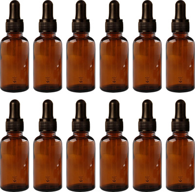 ceeyu 30 ml Glass Bottle(Pack of 12, Brown)