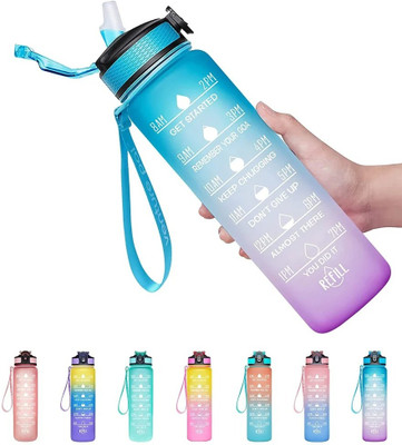 ANIWAY 1000 ml Plastic Bottle(Pack of 1, Multicolor)