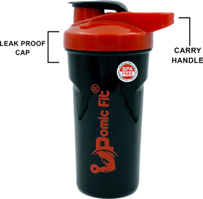 Pomic fit 700 ml Plastic Sipper(Pack of 1, Red)