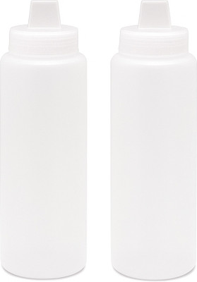 Bakezy 800 ml Plastic Bottle(Pack of 2, White)