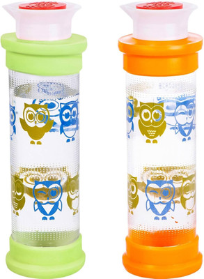 AuroMa Glasses 750 ml Glass Bottle(Pack of 2, Multicolor)