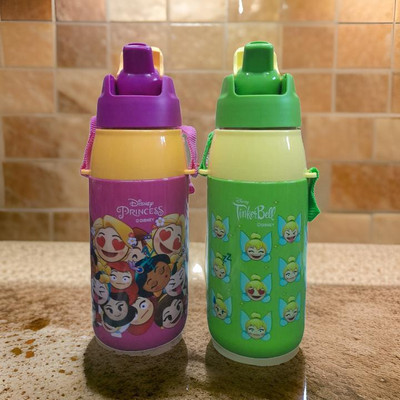 cello 350 ml Plastic Bottle(Pack of 2, Green, Pink)