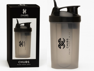 Chubs 500 ml Plastic Shaker(Pack of 1, Black)
