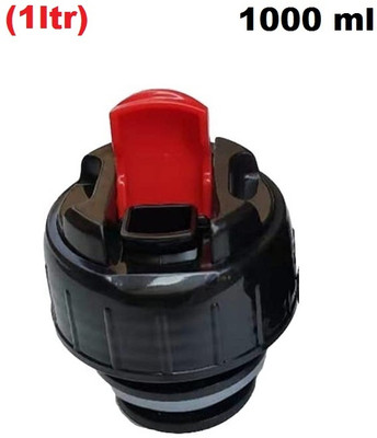 Fclues STORE Replacement Flip Lid ONLY 1000 ml Thermosteel Vaccuum Button Flip Cap 1000 ml Flask(Pack of 1, Red, Plastic)