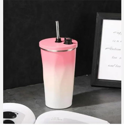 Home Cloud 600 ml Steel Sipper(Pack of 1, Pink)