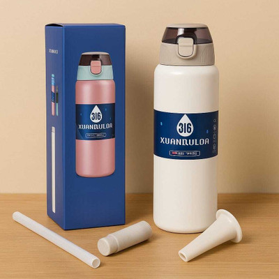 Bella n Bloom 1000 ml Stainless Steel Sipper(Pack of 1, White)