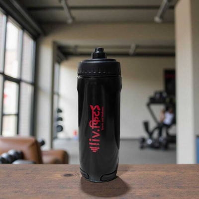 Livfit 500 ml Biocomposite Bottle(Pack of 1, Black)