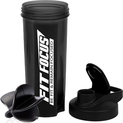 COOL INDIANS 700 ml Plastic Shaker(Pack of 1, Black)