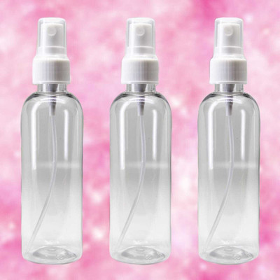 ceeyu 100 ml Glass Spray Bottle(Pack of 3, Clear, White)