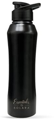 Solara 1000 ml Steel Bottle(Pack of 1, Black)